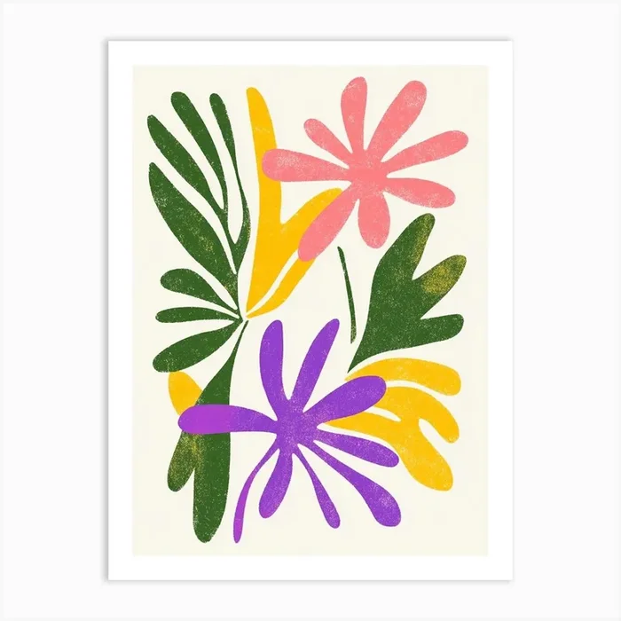 Flowers And Leaves 13 Art PrintS by Shadesigns