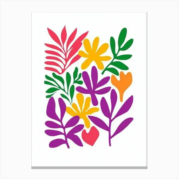 Flowers And Leaves 2 Canvas PrintS by Shadesigns