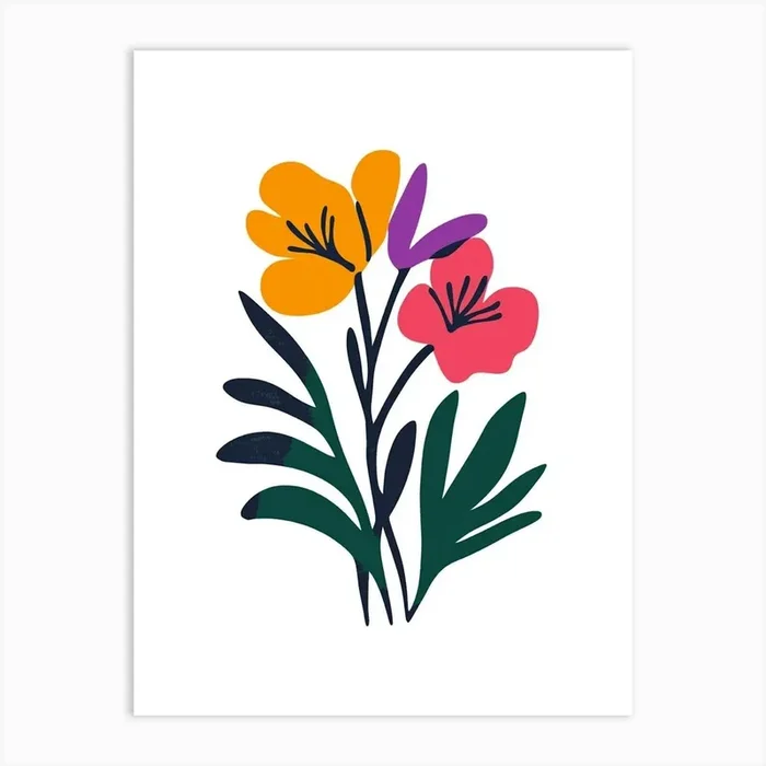 Flowers In A Vase 50 Art PrintS by Shadesigns