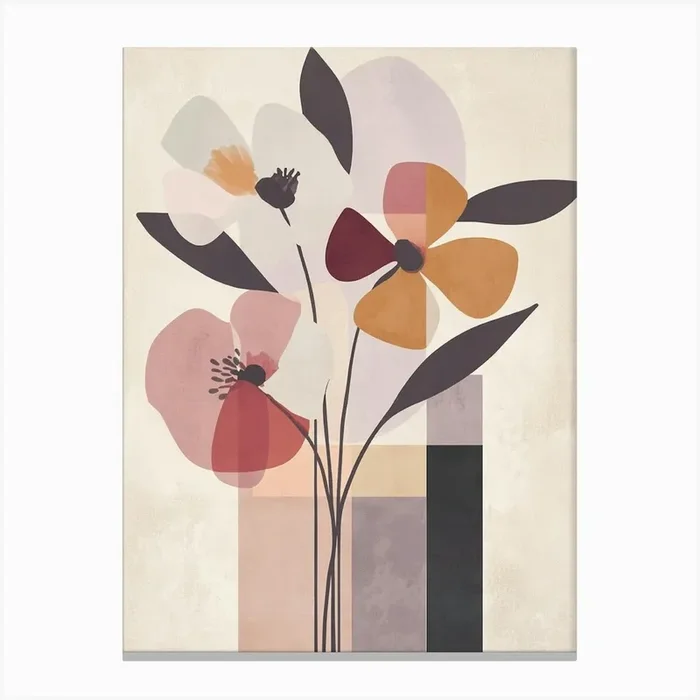 Flowers In A Vase Canvas Print 1 Canvas PrintS by Shadesigns