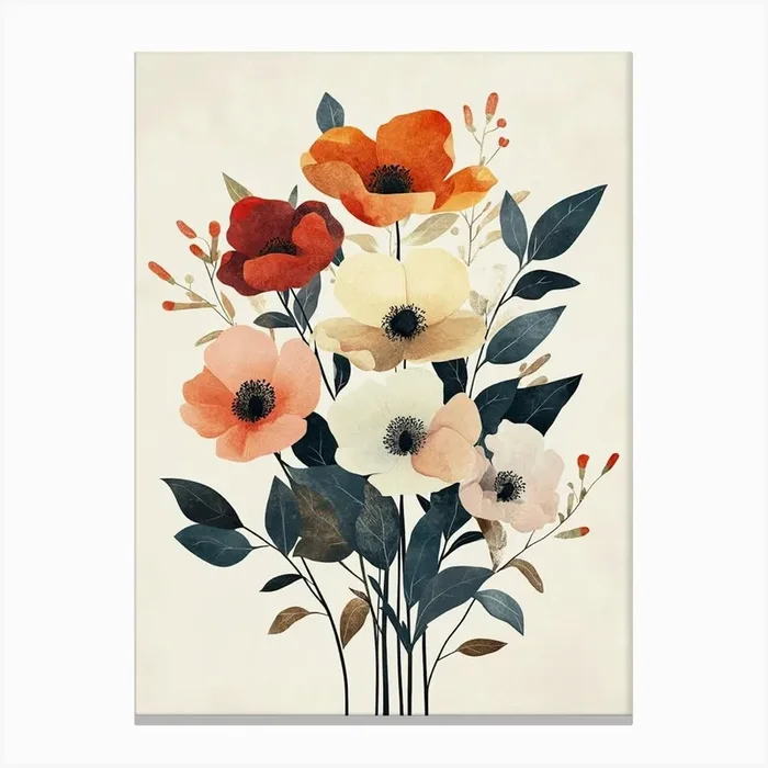 Flowers In A Vase Canvas Print Canvas PrintS by Shadesigns
