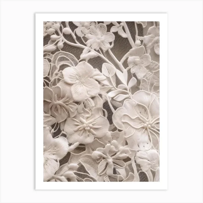 Flowers On A Wall Art Print by KWY09