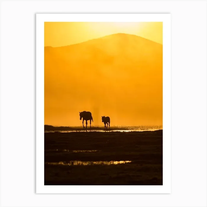 Following Mommy Art Print by 1x