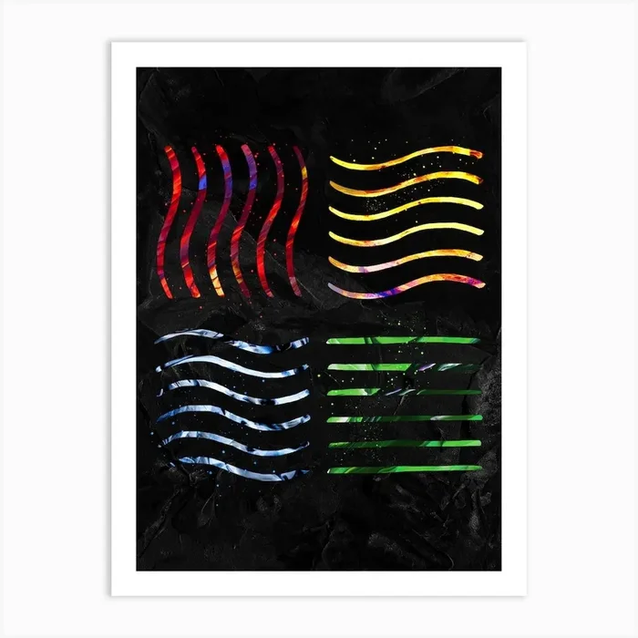 Four Five Elements Hor Art Print by Nikita Abakumov
