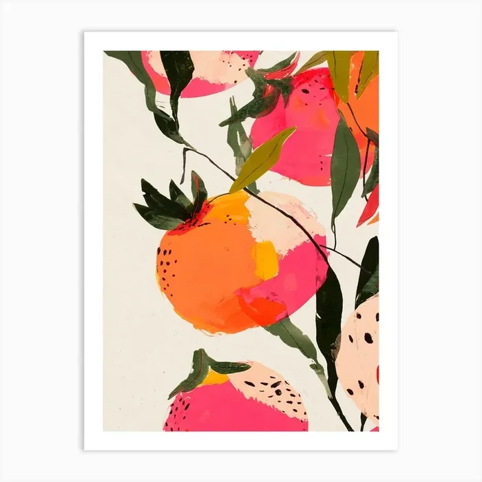 Fresh Fruits No 5 Art Print by Treechild