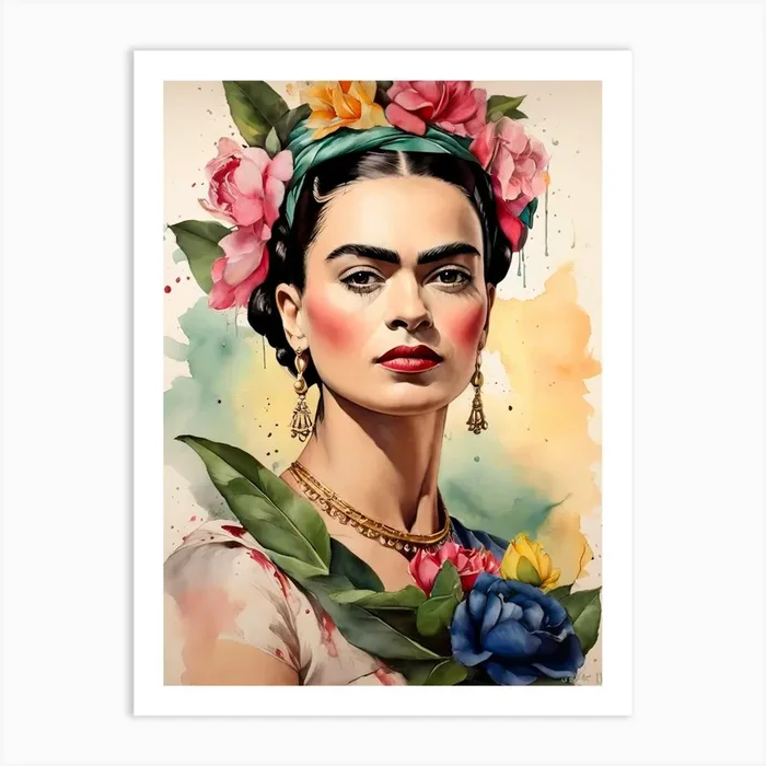 Frida Kahlo 3 Art PrintV by viart.