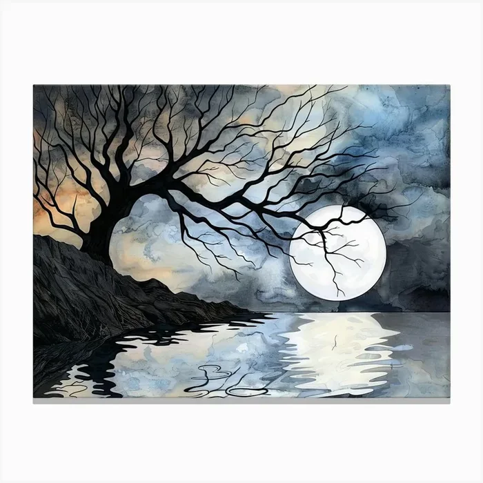 Full Moon Canvas Print by Amanda Moore