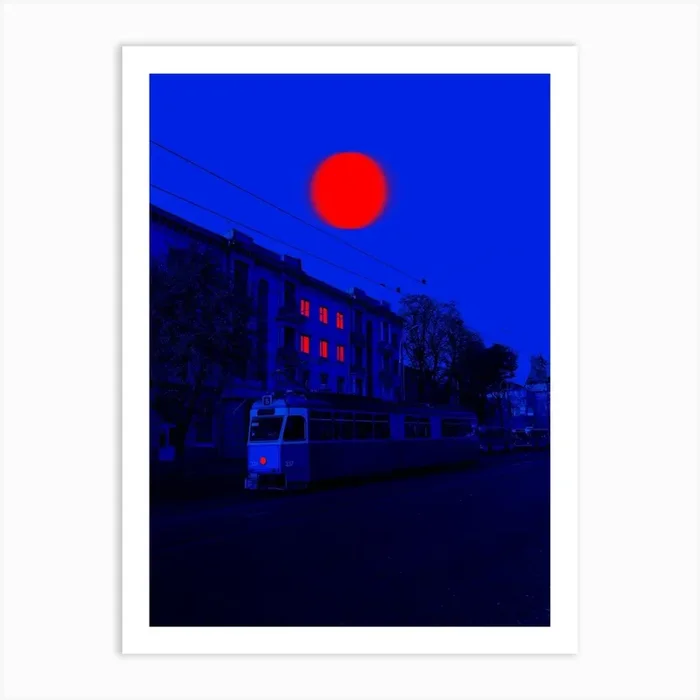 Fullmoon Art Print by Tom Fabia