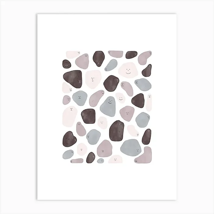 Funny Shapes Art Print by Alisa Galitsyna