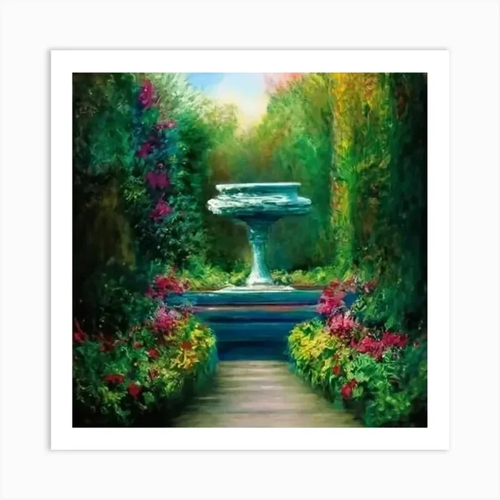 Garden Path 1 Art Print by AleR2007