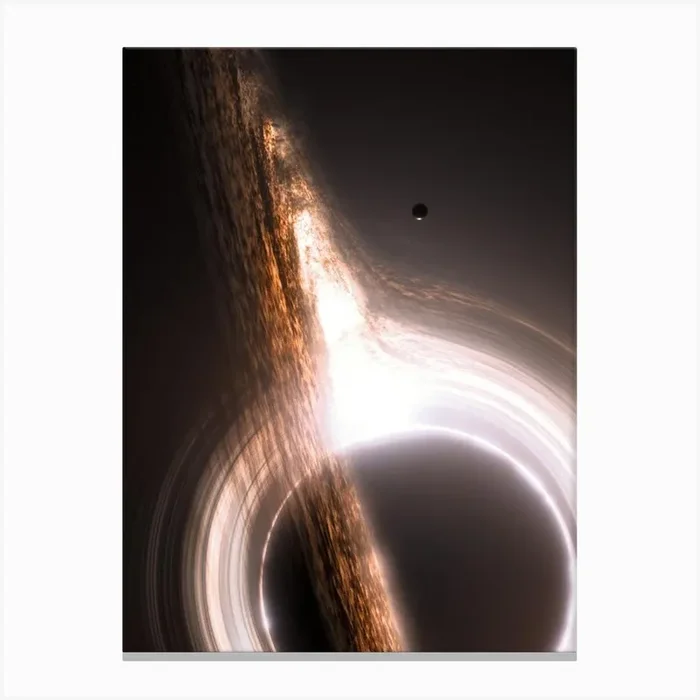 Gargantua Interstellar Canvas Print by Nikita Abakumov