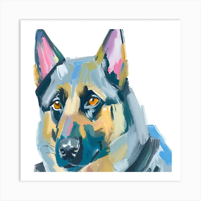 German Shepherd 02 Art Print by Lisa Baum