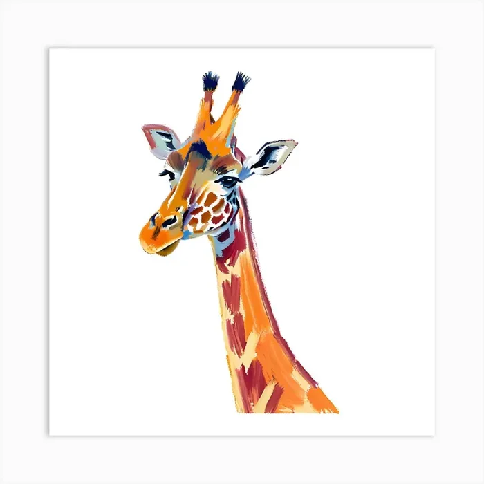 Giraffe 05 1 Art Print by Lisa Baum
