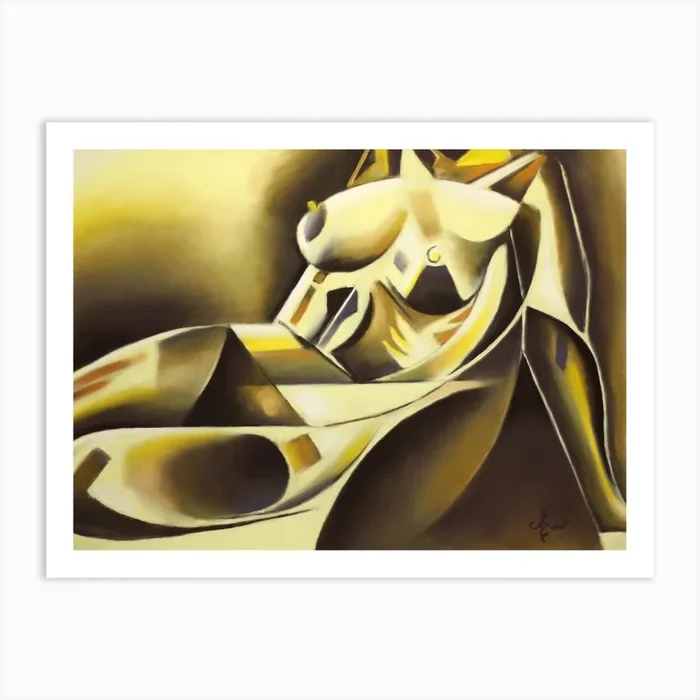 Golden – 28-01-21 Art PrintCA by Corné Akkers