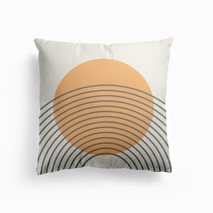 Golden Sun Arches Cushion by Mambo