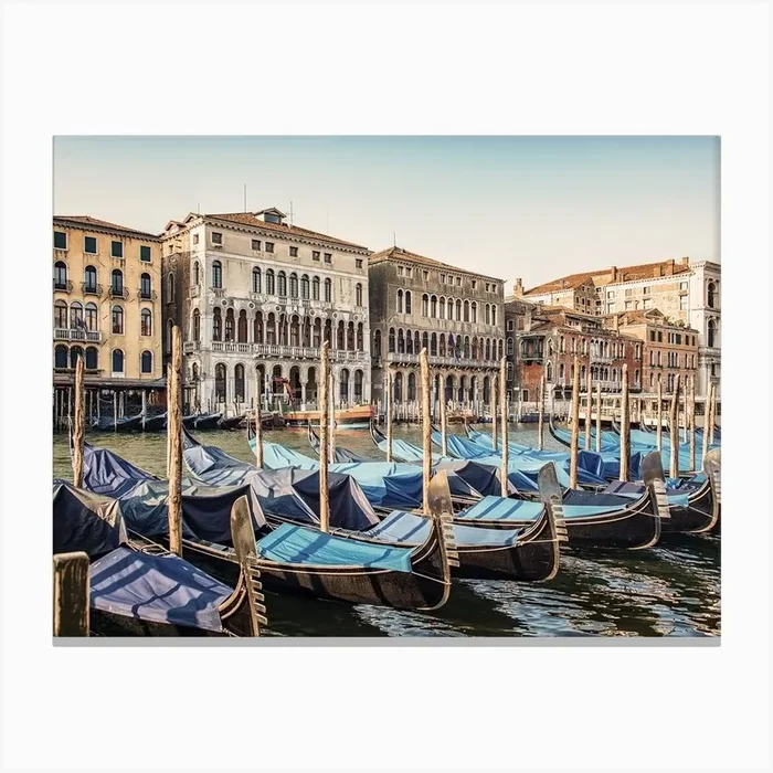 Gondolas Canvas Print by Manjik Pictures