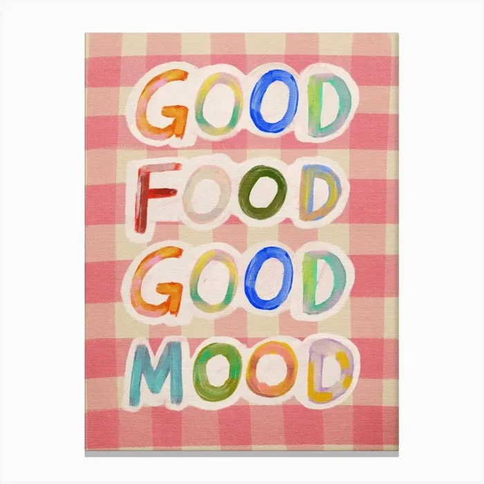 Good Food Good Mood 6 Canvas Print by Kartika Paramita