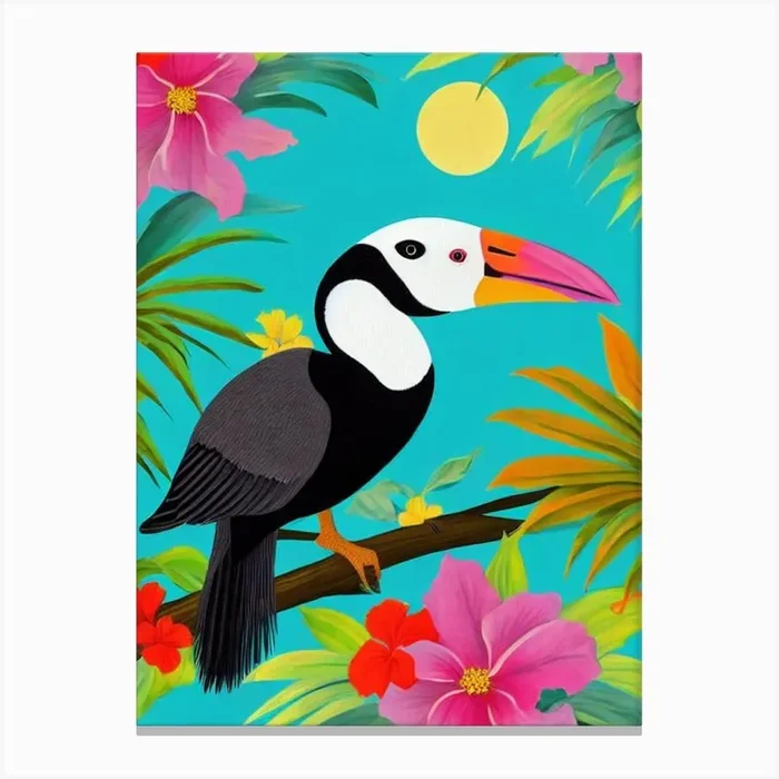 Goose Tropical bird Canvas Print by Featherline