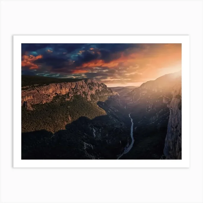 Gorges Du Verdon Art Print by Manjik Pictures