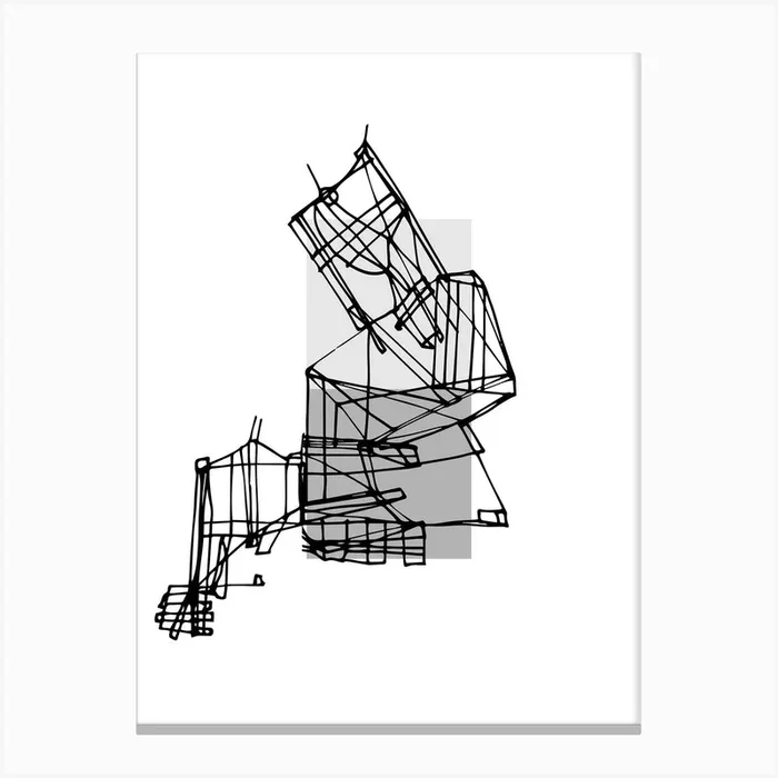 Grey Scales Canvas Print by Francesco Stumpo