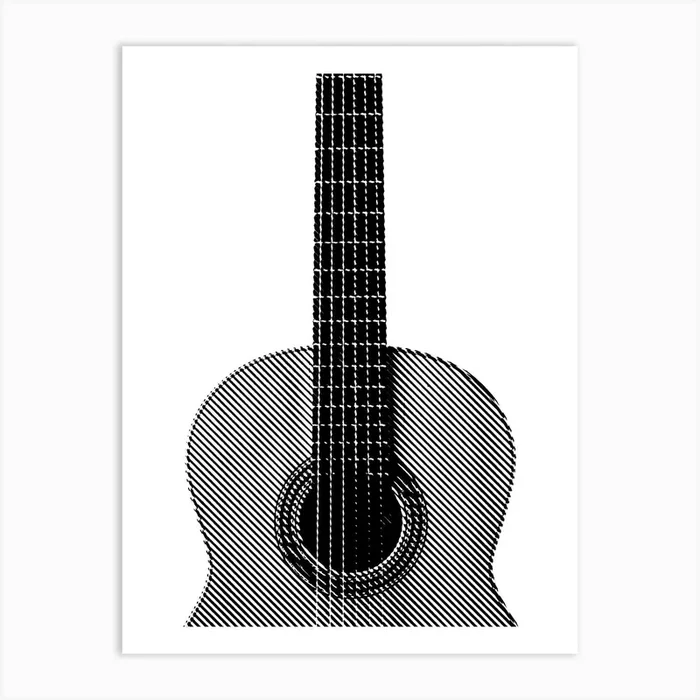 Guitar Art PrintAB by Andika Bahtiar