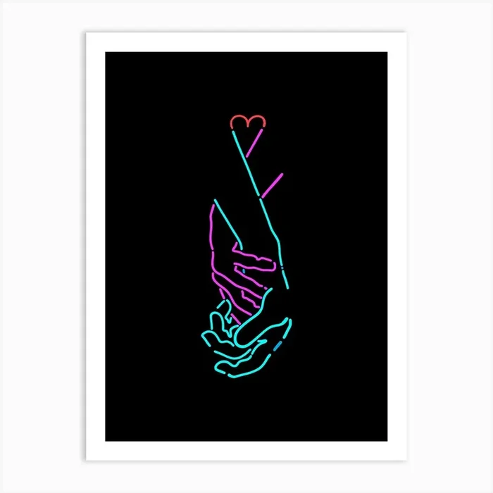 Hands Heart Art Print by Ninhol