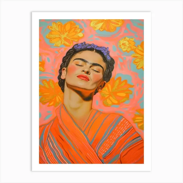 Happy Frida Art Print by Treechild