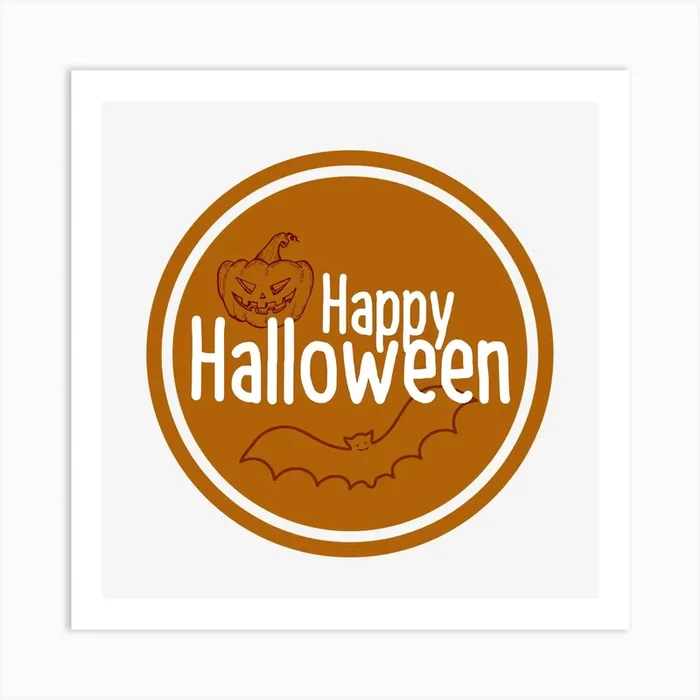 Happy Halloween Horror Party Ghostly Art Print by Etnousta