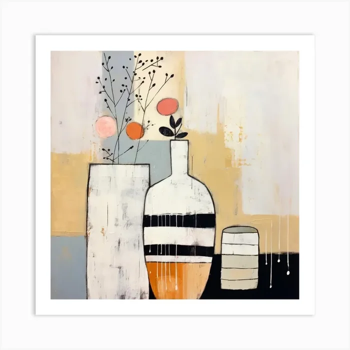 Harmony In Simplicity 21 Art Print by LAZAR STUDIO