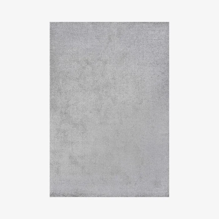 Haze Solid Low-Pile Area Rug – Light Grey by JONATHAN Y