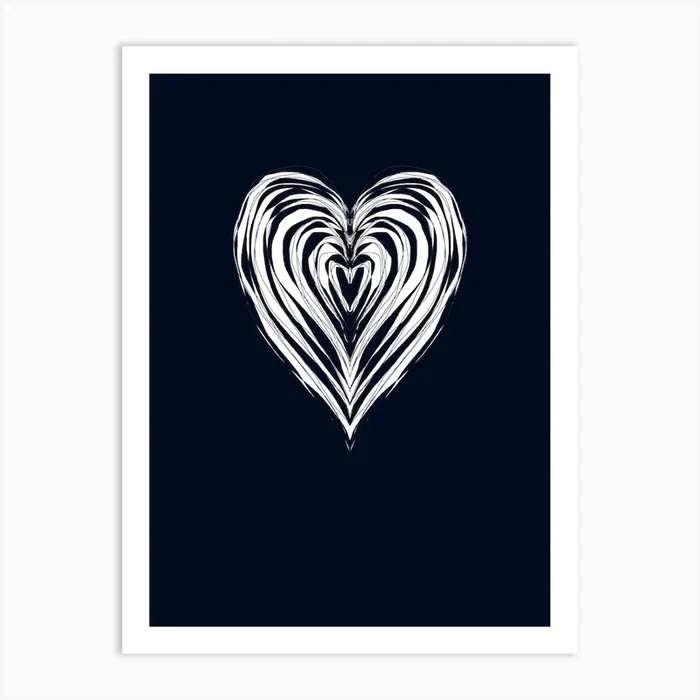Heart Of Love Art Print by jacquelyn ready designs