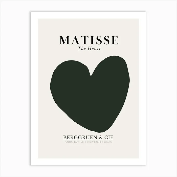 Henri Matisse The Green Heart Print Art PrintM by MRHWALLPRINTS