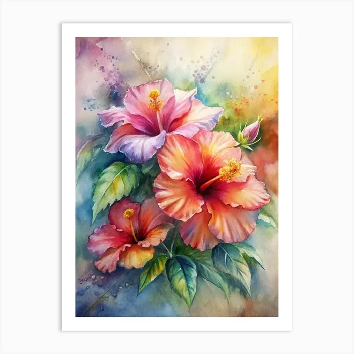 Hibiscus 2 Art Print by Posterly Studio home decor