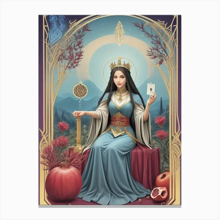 High Priestess Canvas PrintL by LuciaGeorge