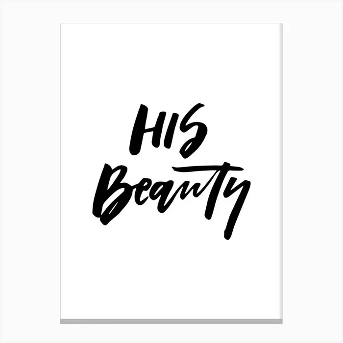 His Beauty Couple Canvas Print by Planeta444
