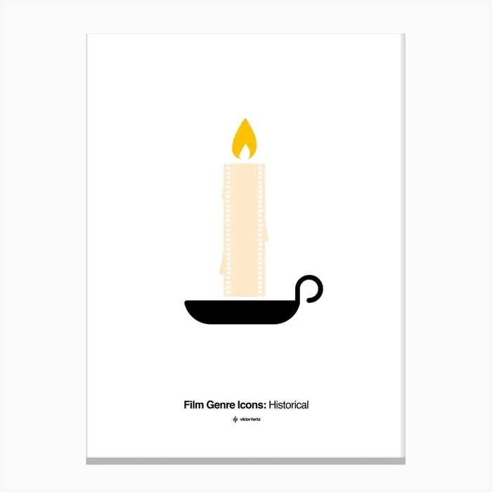 Historical Film Genre Icon Canvas Print by Viktor Hertz