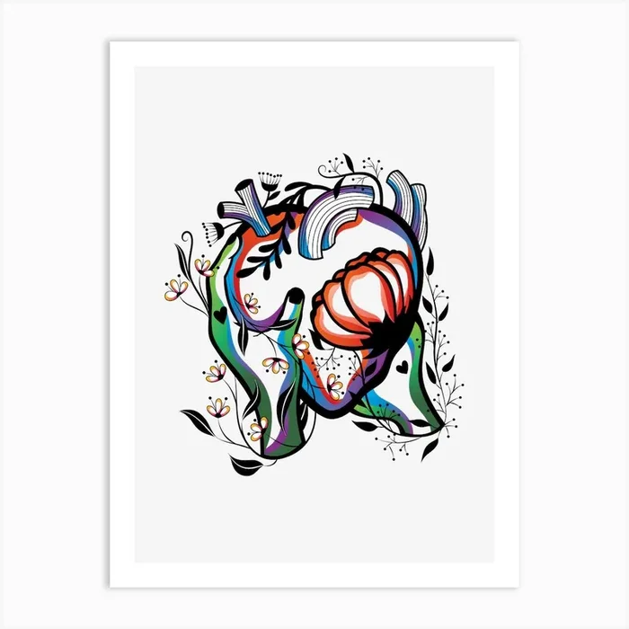 Hold My Heart More Tenderly Than Yours Art Print by Eastern Spring Co