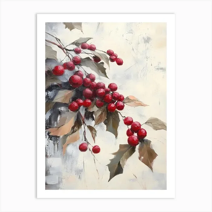 Holly Berries 3 Art PrintA by ArtMart