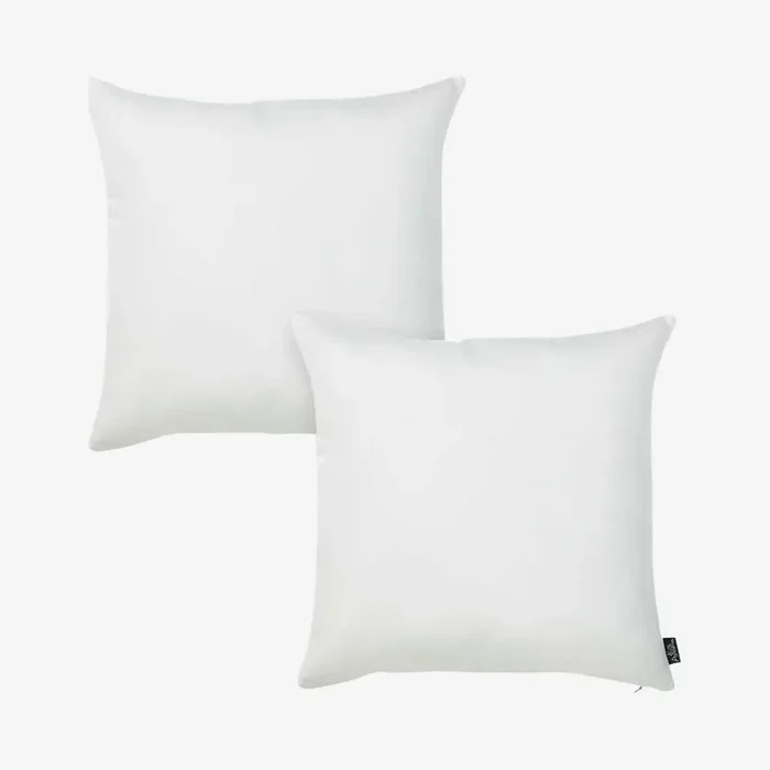 Honey Square Throw Pillow Covers – White – Set of 2 by MIKE & Co. New York