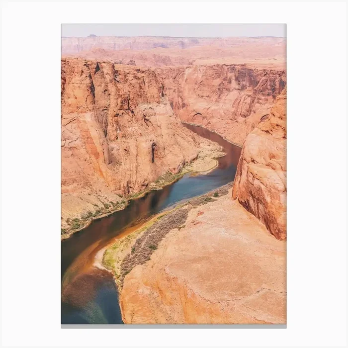 Horseshoe Bend Canyon Canvas Print by Boheme At Home