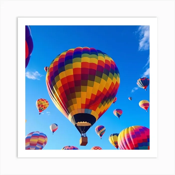 Hot Air Balloons In The Sky 3 Art Print by KWY09