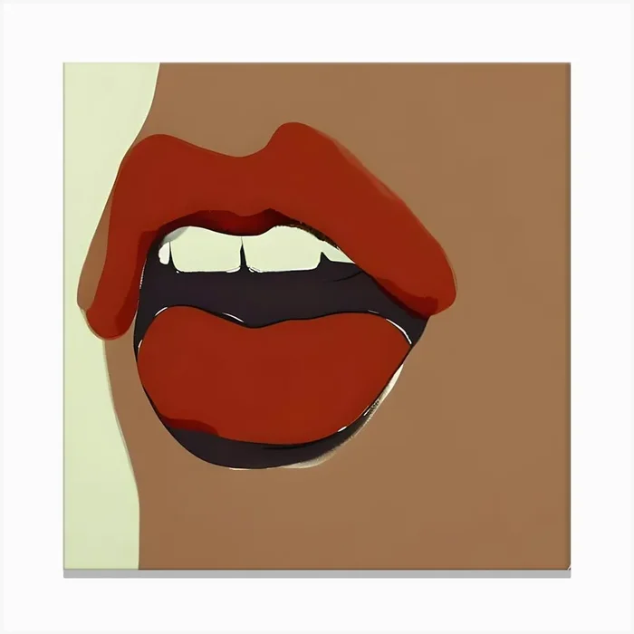 Hot Lips Canvas Print by Steve Good