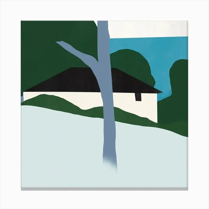 House On The Hill 1 Canvas Print by Little Dean