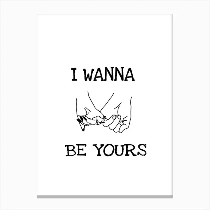 I Wanna Be Yours Arctic Monkeys Canvas Print by music soul