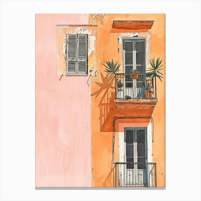 Ibiza Europe Travel Architecture 4 Canvas Print by Urban Vistas