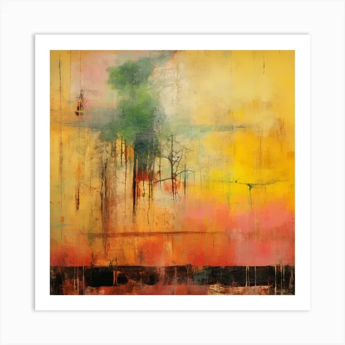 In The Forest – Abstract Painting Art Print by DBmedia