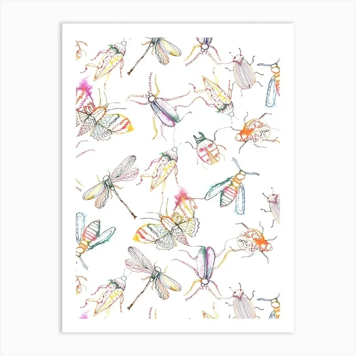 Insects Art Print by Subhashini Narayanan