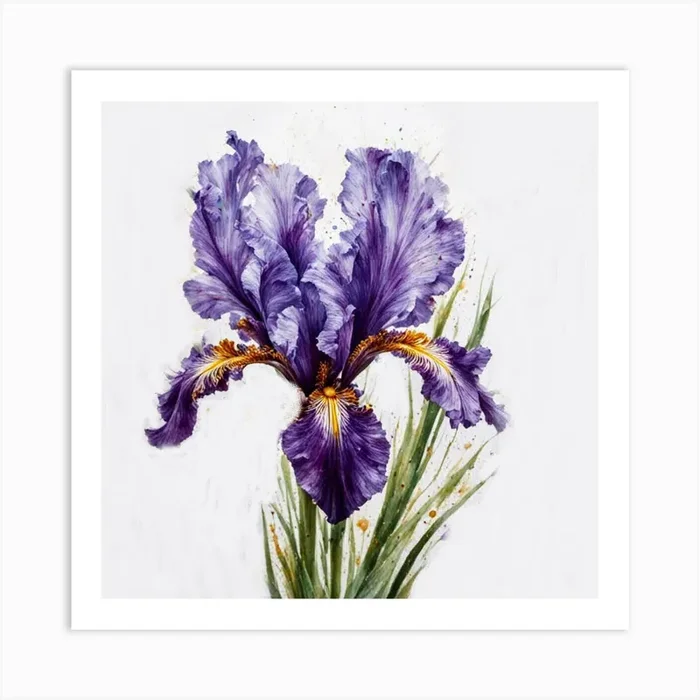 Iris 1 1 Art PrintC by CardinalBiggles