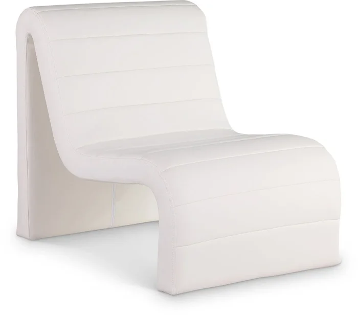 Ivy Vegan Leather Upholstered Accent Chair