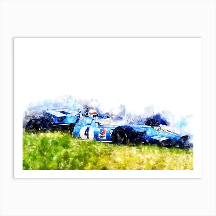 Jackie Stewart Formula 1 1 Art Print by Theo’s Picture Factory